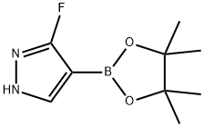 3-氟-4-(4,4,5,5-四甲基-1,3,2-二氧硼雜環(huán)戊烷-2-基)-1H-吡唑, 1983153-03-2, 結(jié)構(gòu)式