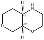 Pyrano[3,4-b][1,4]oxazine, octahydro-,(4aR,8aR)-rel- Struktur