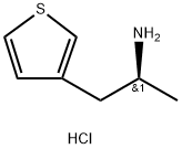 (S)-1-(Thiophen-3-yl)propan-2-aminehydrochloride Struktur