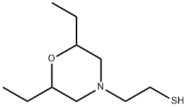 4-Morpholineethanethiol,2,6-diethyl- Struktur