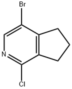 5H-Cyclopenta[c]pyridine, 4-bromo-1-chloro-6,7-dihydro- Struktur