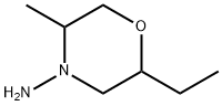 4-Morpholinamine, 2-ethyl-5-methyl- Struktur