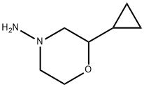 4-Morpholinamine,2-cyclopropyl- Struktur