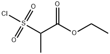 Propanoic acid, 2-(chlorosulfonyl)-, ethyl ester Struktur