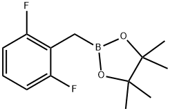 2-[(2,6-Difluorophenyl)methyl]-4,4,5,5-tetramethyl-1,3,2-dioxaborolane Struktur