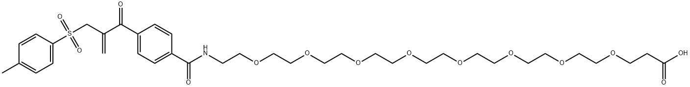 Active-Mono-Sulfone-PEG8-acid Struktur