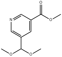 Methyl 5-(dimethoxymethyl)pyridine-3-carboxylate Structure