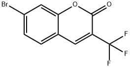 2H-1-Benzopyran-2-one, 7-bromo-3-(trifluoromethyl)- Struktur