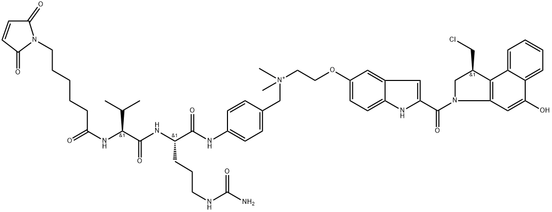 MC-Val-Cit-PAB-duocarmycin Struktur