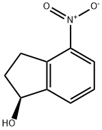 1H-Inden-1-ol, 2,3-dihydro-4-nitro-, (1S)- Struktur