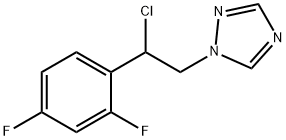 1-(2-chloro-2-(2,4-difluorophenyl)ethyl)-1H-1,2,4-triazole Struktur