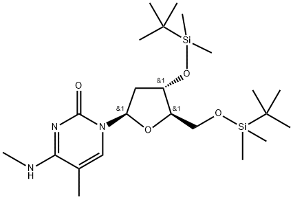 3'',5''-Bis-O-t-Butyldimethylsilyl N4,5-Dimethyldeoxycytidine Struktur