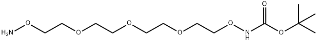 t-Boc-Aminooxy-PEG3-oxyamine Struktur