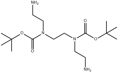 tert-butyl(N-2-aminoethyl)N-([2-((2-aminoethyl)t-butyloxy)carbonylamino]ethyl)carbamate Structure