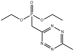 Phosphonic acid,P-[(6-methyl-1,2,4,5-tetrazin-3-yl)methyl]-,diethyl ester Struktur