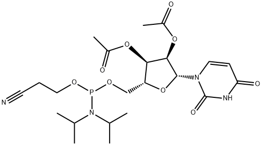 2’,3’-Di-O-acetyl-U-5’-CEP Struktur