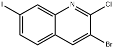 3-bromo-2-chloro-7-iodoquinoline Struktur