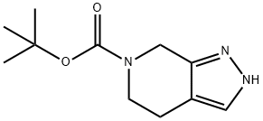 6H-Pyrazolo[3,4-c]pyridine-6-carboxylic acid, 2,4,5,7-tetrahydro-, 1,1-dimethylethyl ester Struktur