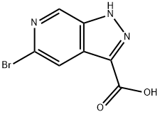 1H-Pyrazolo[3,4-c]pyridine-3-carboxylic acid, 5-bromo- Struktur