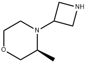 Morpholine, 4-(3-azetidinyl)-3-methyl-, (3S)- Struktur