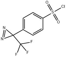 Benzenesulfonyl chloride, 4-[3-(trifluoromethyl)-3H-diazirin-3-yl]- Struktur