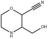 2-Morpholinecarbonitrile, 3-(hydroxymethyl)- Struktur