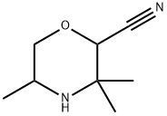 2-Morpholinecarbonitrile, 3,3,5-trimethyl Struktur