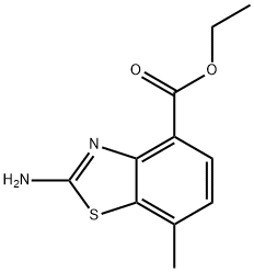 ethyl 2-amino-7-methyl-1,3-benzothiazole-4-carboxylate Struktur