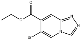 ethyl 6-bromo-[1,2,4]triazolo[4,3-a]pyridine-7-carboxylate Struktur