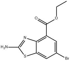 ethyl 2-amino-6-bromo-1,3-benzothiazole-4-carboxylate Struktur