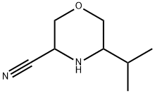 3-Morpholinecarbonitrile, 5-(1-methylethyl)- Struktur