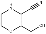 3-Morpholinecarbonitrile, 2-(hydroxymethyl)- Struktur