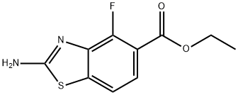 ethyl 2-amino-4-fluoro-1,3-benzothiazole-5-carboxylate Struktur