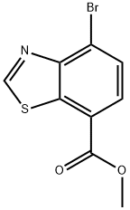 methyl 4-bromo-1,3-benzothiazole-7-carboxylate Struktur