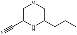 3-Morpholinecarbonitrile, 5-propyl- Struktur