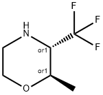 Morpholine, 2-methyl-3-(trifluoromethyl)-,(2R,3S)-rel- Struktur