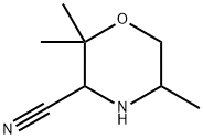 3-Morpholinecarbonitrile, 2,2,5-trimethyl- Struktur