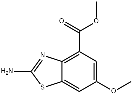 methyl 2-amino-6-methoxy-1,3-benzothiazole-4-carboxylate Struktur