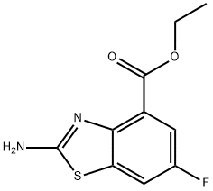 ethyl 2-amino-6-fluoro-1,3-benzothiazole-4-carboxylate Struktur