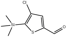 4-Chloro-5-(trimethylsilyl)thiophene-2-carbaldehyde Struktur