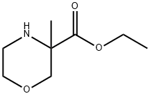 3-Morpholinecarboxylic acid, 3-methyl-,ethylester Struktur