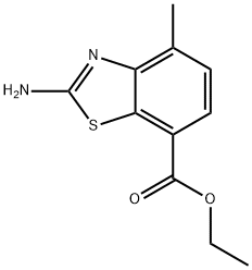 ethyl 2-amino-4-methyl-1,3-benzothiazole-7-carboxylate Struktur