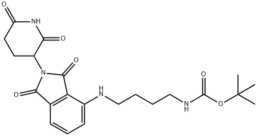 Thalidomide-NH-C4-NH-Boc Struktur