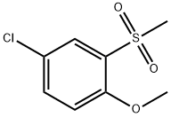 Benzene, 4-chloro-1-methoxy-2-(methylsulfonyl)- Struktur