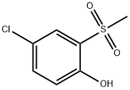 Phenol, 4-chloro-2-(methylsulfonyl)- Struktur