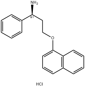 Dapoxetine impurity 11/(S)-N-Didemethyl Dapoxetine HCl/(S)-α-[2-(1-Naphthalenyloxy)ethyl]benzenemethanamine Hydrochloride Struktur