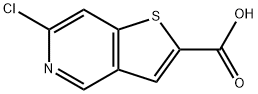 Thieno[3,2-c]pyridine-2-carboxylic acid, 6-chloro- Struktur