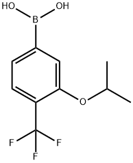 3-Isopropoxy-4-(trifluoromethyl)phenylboronic acid Struktur