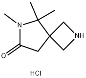 5,5,6-trimethyl-2,6-diazaspiro[3.4]octan-7-one hydrochloride Structure