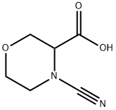 3-Morpholinecarboxylic acid, 4-cyano- Struktur